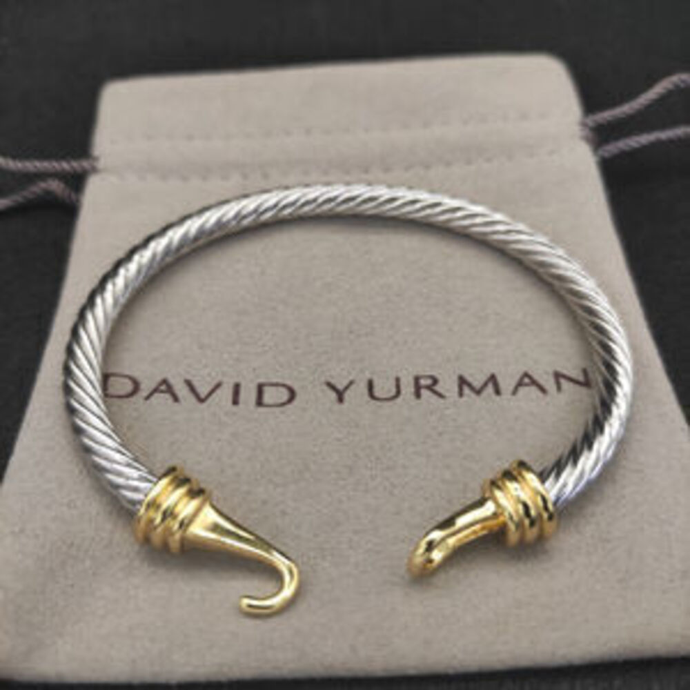 David Yurman 5mm gold hook bracelet